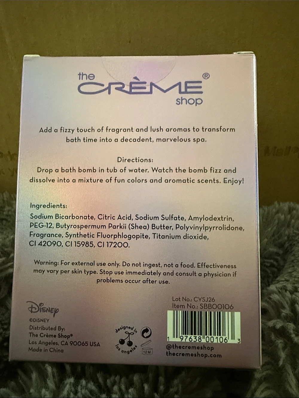 The Crème Shop Pink Stitch Fizzy Fantasy Bath Bomb